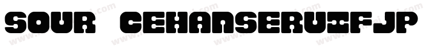Sour cehanseruifJP Heavy字体转换